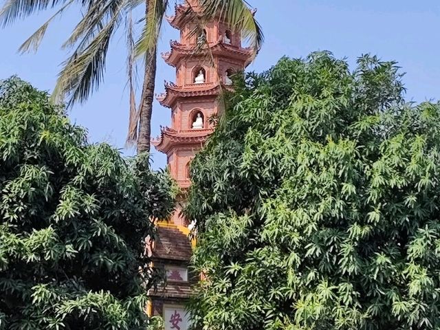 河內西湖上的鎮國古寺 