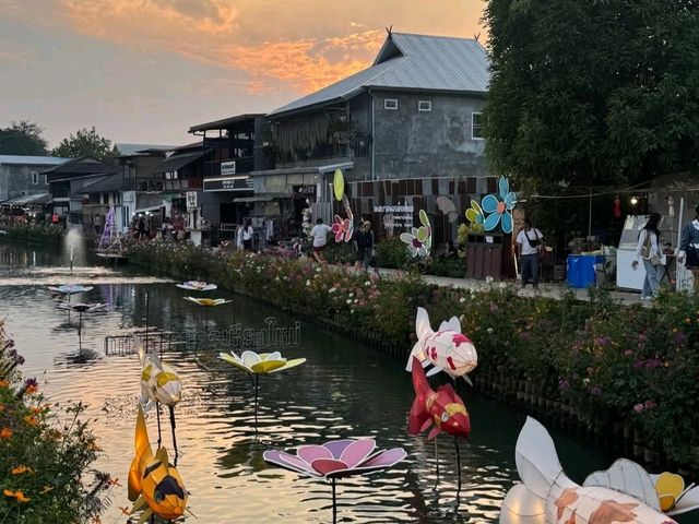 清邁版小樽運河？Mae Kha Canal 老社區改造的水岸市集