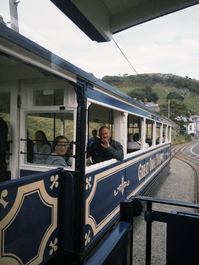 Springtime Ascent on the Great Orme Tramway, Llandudno