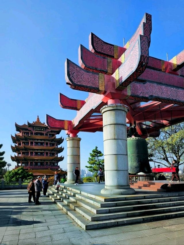 Exploring The Yellow Crane Tower, an iconic historical landmark in Wuhan, China. 