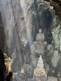 Golden Tranquility at Huyen Khong Cave – A Hidden Sunset Gem in Da Nang