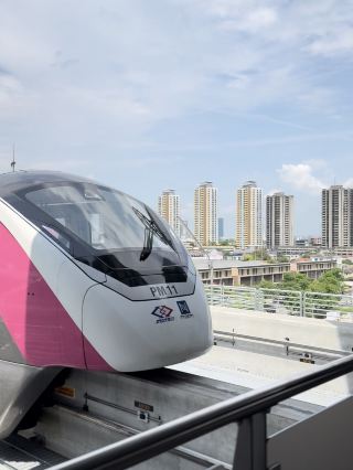 Pink Line Electric Train