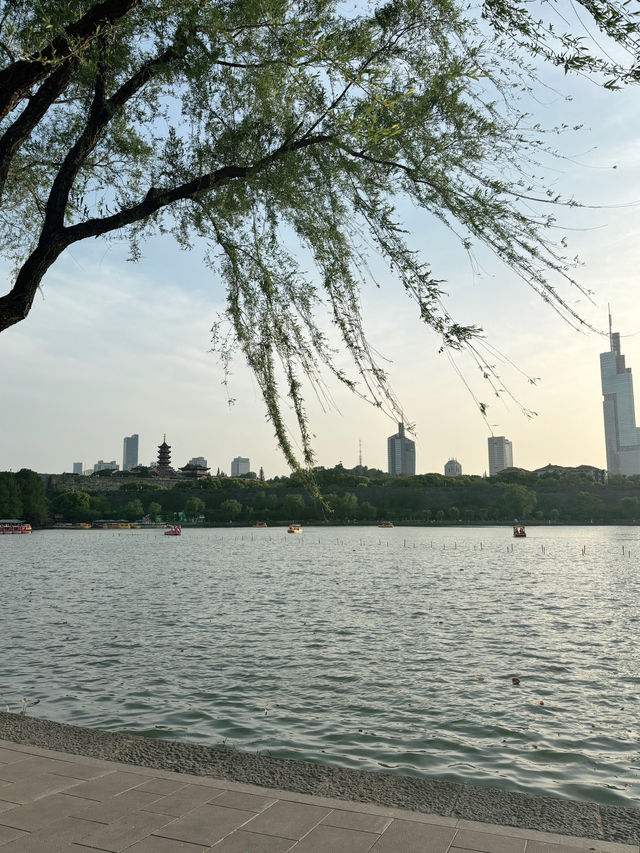 เดินเล่นยามเย็นที่ Xuanwu Lake