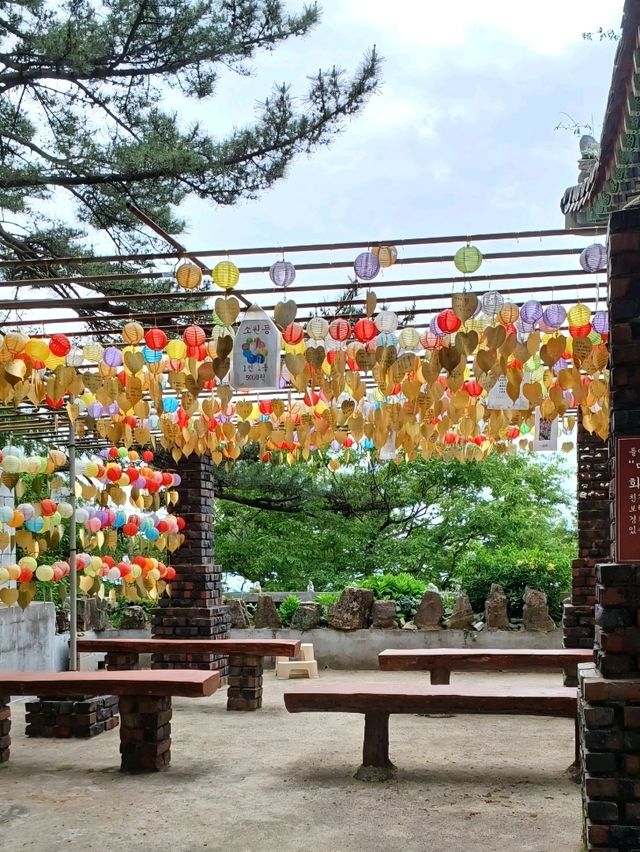 숲길과 바다가 함께하는 금동 약사여래의 고요한 쉼터