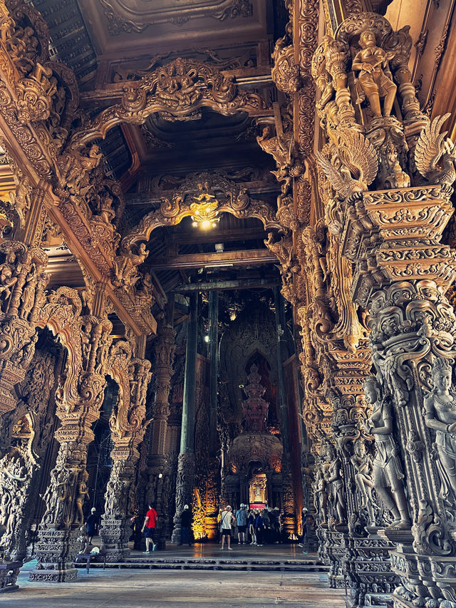 The Sanctuary of Truth in Pattaya, Thailand, is an impressive structure