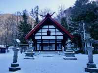 🌨️ Mystical Morning at Jozankei Shrine