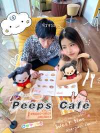 คาเฟ่ติดชายหาดบางแสน @Peeps breakfast and bar 🍷