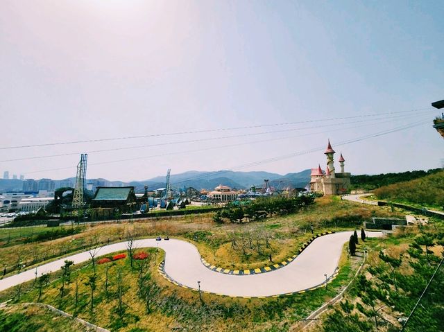 🛷【風馳電掣】釜山 Sky Luge：一家大小都會愛上的滑行快感！