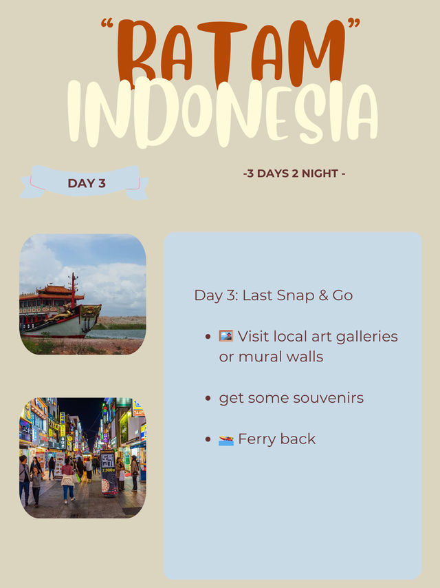 🇮🇩 Batam Itinerary 18: Art & Photography Tour 📸🎨