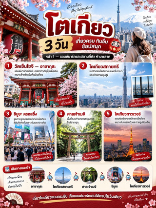 東京3日遊:玩盡景點、擦餐飽、買得爽!