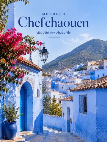 🇲🇦💙 Chefchaouen, Morocco: A Blue City Straight Out of a Dream

If you're in Morocco and want to experience a city with a unique atmosphere, you must visit Chefchaouen, a small town in the north nestled amidst the Rif Mountains 🏔️

It's characterized by its blue and white houses, narrow alleys, stone staircases, and colorful doors. Everywhere you go, you'll find beautiful photo opportunities 💙

📍 Must-See Spots:

💙 Blue Medina: The old town area filled with blue alleys, handmade shops, and local architecture – perfect for a leisurely stroll.

🏰 Kasbah of Chefchaouen: An ancient fortress in the heart of the old town, featuring gardens and a museum to learn more about the city's history.

🌄 Spanish Mosque: A viewpoint on a hilltop offering panoramic views of the city's blue rooftops, especially stunning and peaceful at sunset.

💦 Akchour Waterfalls: A natural waterfall near the city, ideal for those seeking a change of pace from city walking.

🍲 Recommended Food: Tagine, a stew of meat or vegetables cooked with spices in an earthenware pot. And refreshing Moroccan mint tea.

✨ Fun fact: Although called the "Blue City," the origin of the blue paint is not definitively explained in history. For beautiful photos without crowds, it's recommended to explore the city in the morning and wear comfortable shoes, as many streets have slopes and stairs.

Chefchaouen may not be a large city or full of luxurious places, but its charm lies in its simplicity, the colorful houses, and the relaxed atmosphere that turns an ordinary stroll into a memorable experience. 💙🌿

#Chefchaouen #Morocco #TravelMorocco #TravelAroundTheWorld