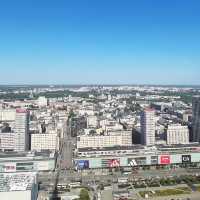 【ポーランド🇵🇱/ワルシャワ市街を一望できる文化科学宮殿の展望テラス】