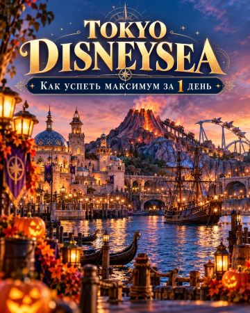 🎢 Tokyo DisneySea за 1 день: как мы успели 17 аттракционов и 2 шоу