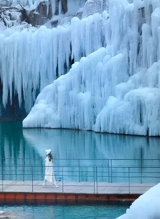 今年寶泉大峽谷的冬景超值得期待，所到之處都是嘎吱嘎吱的踩雪聲