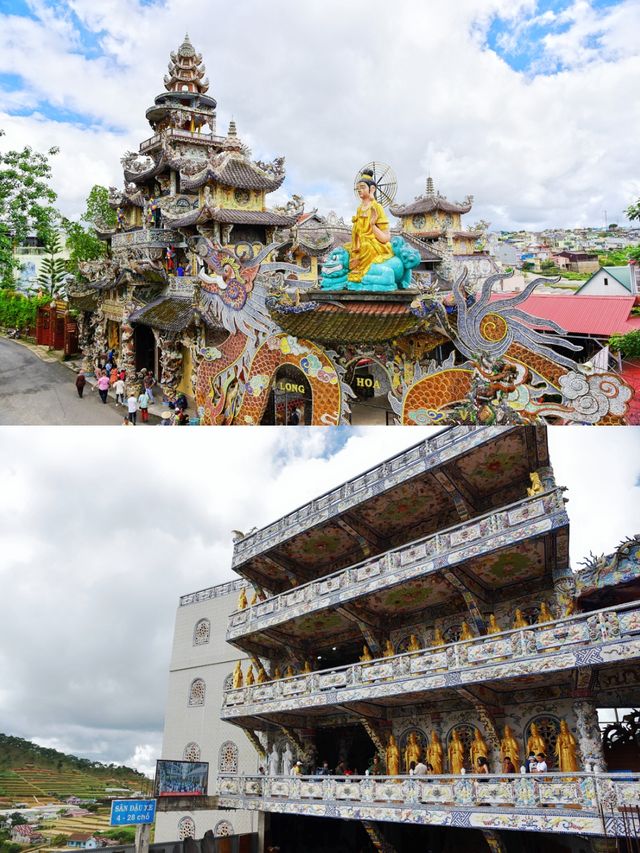 隱藏在大叻鄉間的中國元素寺廟 靈福寺