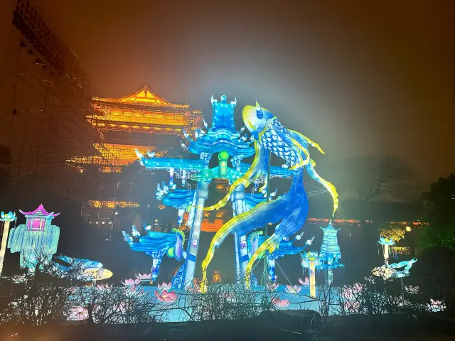 Watch out for pitfalls! Night tour of Fengcheng River in Taizhou!!! Are you still going to Harbin to see the lights?