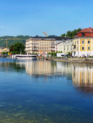 Gmunden on the shore of Lake Traun