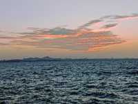煙台的浪漫日落，天馬棧橋之約。。