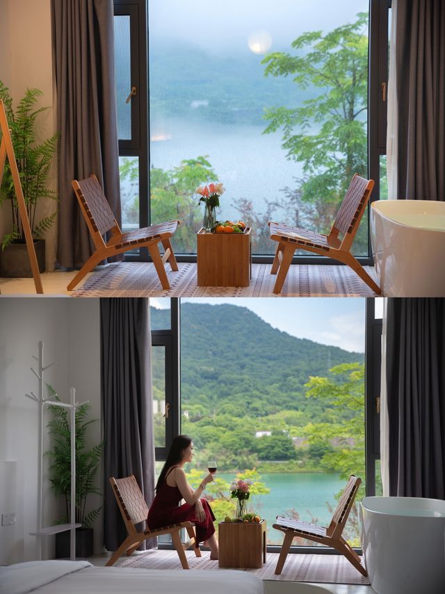 我的蜜月之旅，躺在床上欣賞霧漫小東江！