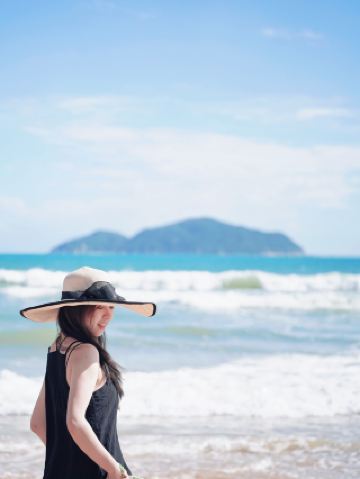 จุดถ่ายรูปเกาะชายแดนอ่าวริเยว่ คาบสมุทรเสินโจว