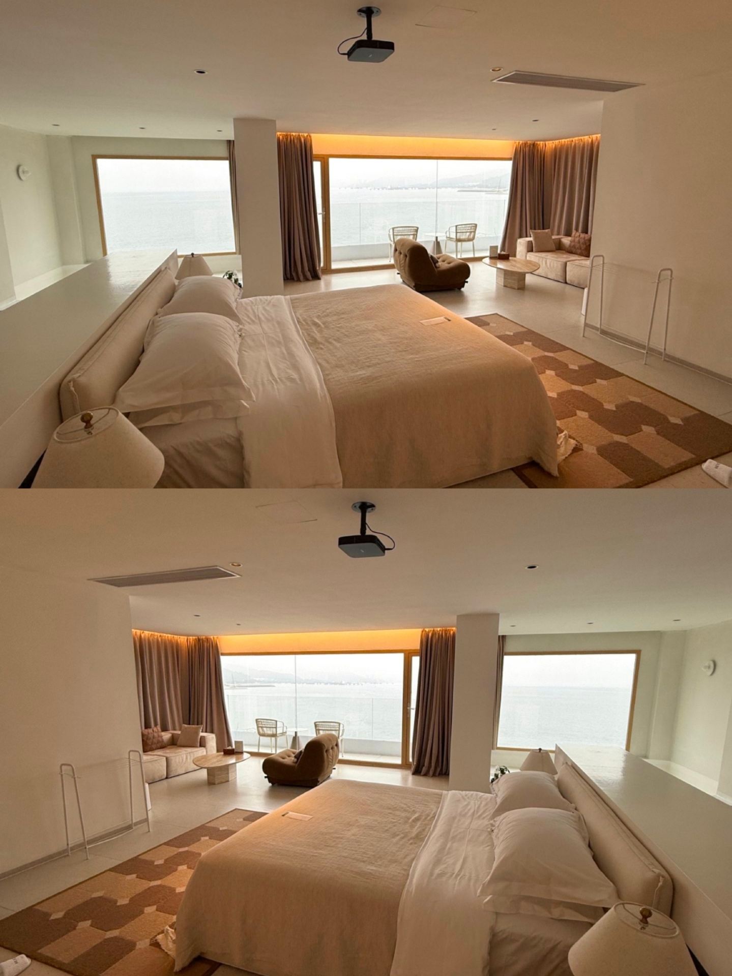 I discovered a hidden gem of a seaview hotel! Lying in a 270-degree sea view room watching the sunset, so romantic it makes you want to scream~

The room is absolutely amazing! Open the door to an unobstructed sea view, with 180-degree floor-to-ceiling windows inviting sunlight into the room, every corner bright and full of warmth.

My favorite moment is in the evening, brewing a cup of coffee and curling up in the lazy sofa, watching the sunset dye the sea orange, even the air carries a sweet scent. This must be the ultimate vacation enjoyment.

The hotel is right next to Guanhu Beach, just a 5-minute walk to step onto the sand. Compared to the crowds at Dameisha, this place is quiet and private, the beach is as clean as a private sea area, walking barefoot on the sand feels so comfortable you don’t want to move.

Staying here is so healing—fall asleep every night listening to the sound of the waves, wake up in the morning to the sparkling sea, dazzlingly blue. This is the ideal vacation, where even time slows down~