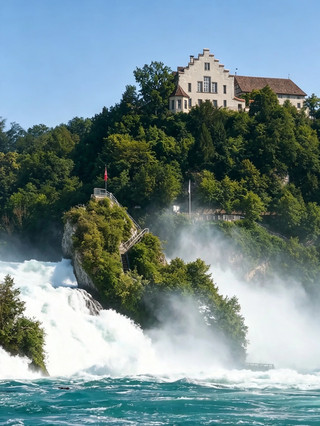 Breaking into a flowing emerald | Rhine Falls day trip