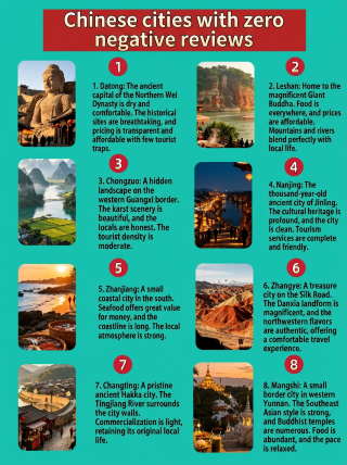 A city in China with zero negative reviews? Add it to your travel plans