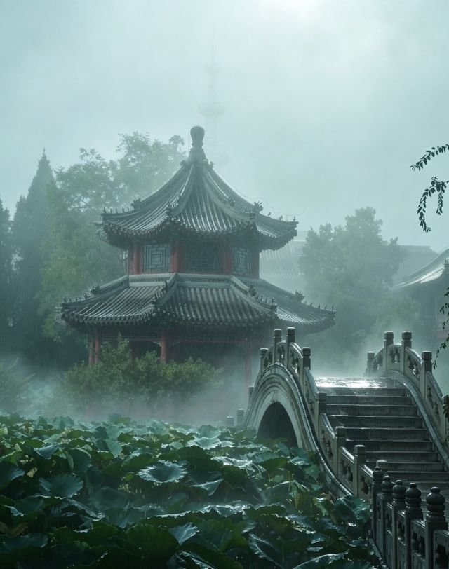 雨落蓮池,赴一場千年書院的水墨清歡