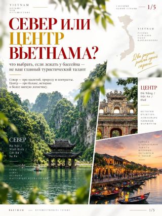 🇻🇳 Север или центр Вьетнама: где не придётся скучать у бассейна? 😊