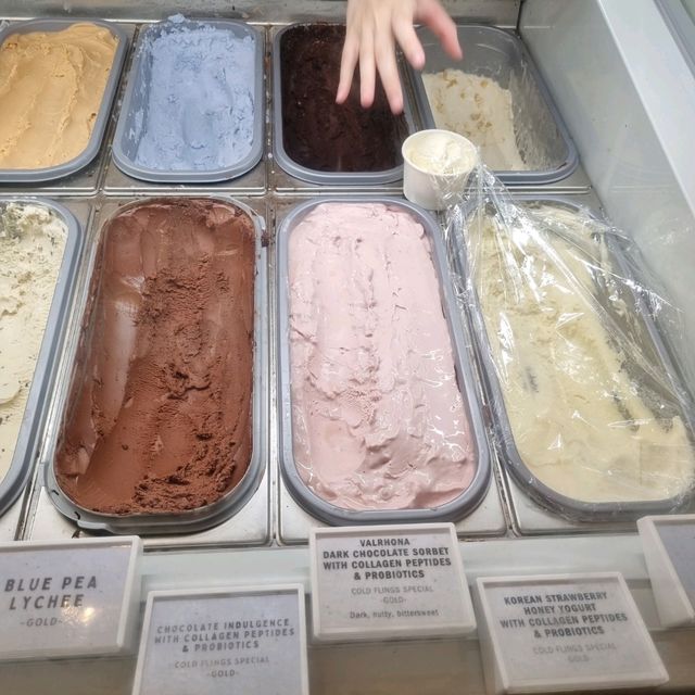 Supper at Cold Fling Ice Cream Bar 🥶