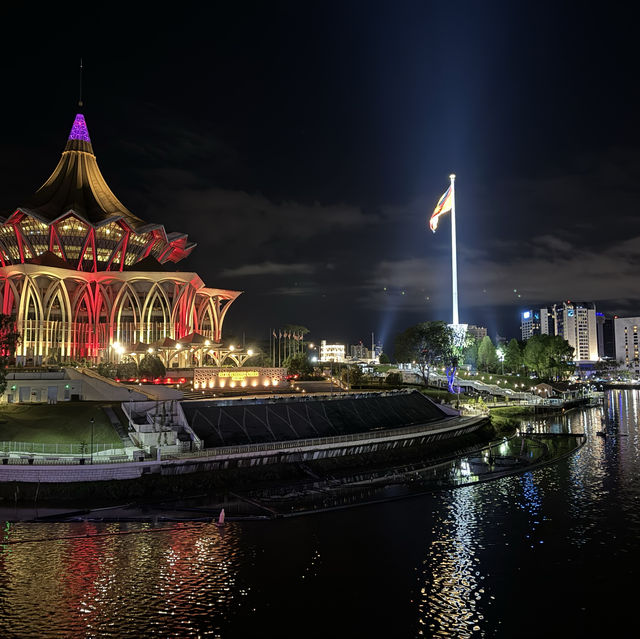 Kuching River fireworks