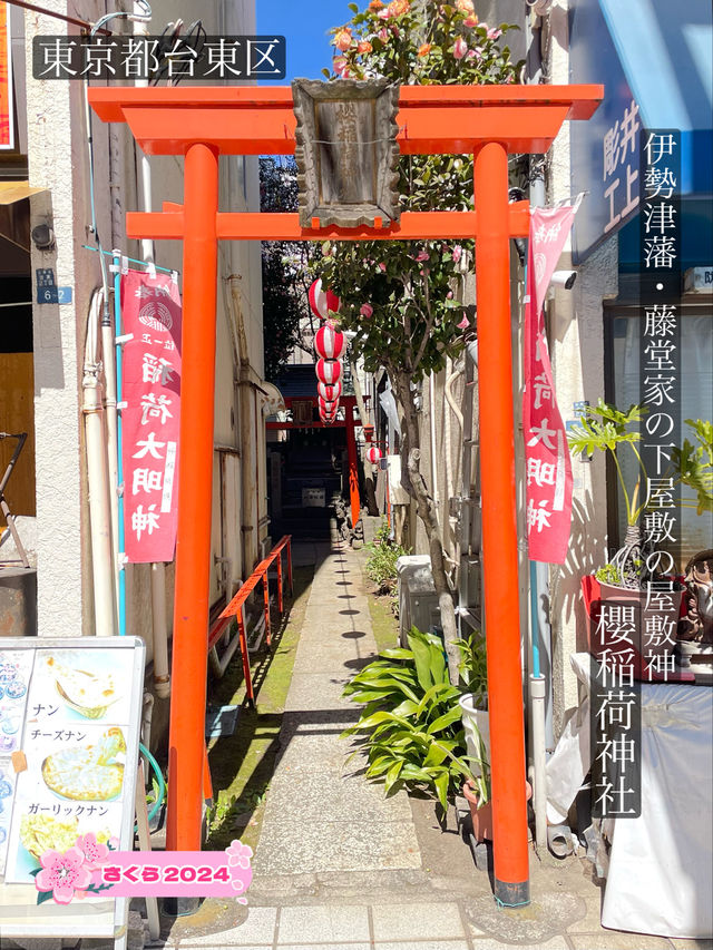 【櫻稲荷神社/東京都】伊勢津藩・藤堂家の下屋敷の屋敷神