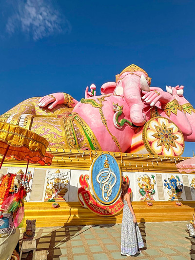 願いが3倍速で叶う！🐘🌟タイのピンクガネーシャに行ってきた！ | Trip  