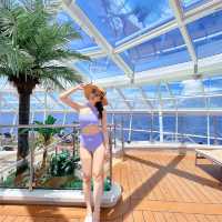 My Favorite Solarium Pool on Cruise to nowhere! 