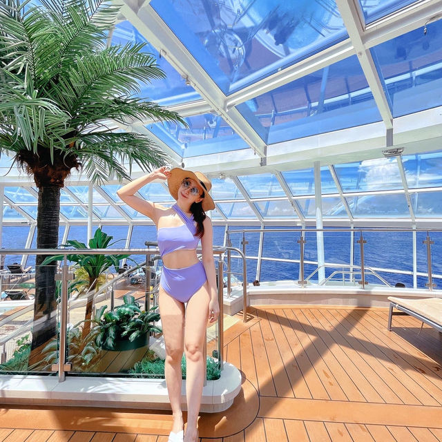 My Favorite Solarium Pool on Cruise to nowhere! 