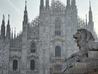 Risking my camera for a selfie with Duomo di Milano 