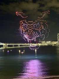 🇰🇷搭遊艇賞「廣安大橋」浪漫夜景及無人機煙火