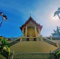 泰國曼谷湄南河畔著名古跡寺廟Wat Suttharam，百年歷史佛像雕塑，適合拍照📸打卡