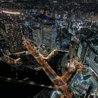 橫濱景點｜橫濱地標塔欣賞橫濱港未來璀璨夜景—空中花園展望台