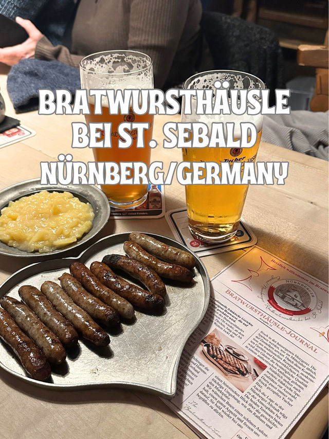 【ドイツ/ニュルンベルク】ニュルンベルクでしか食べれないソーセージ！