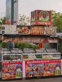 เดินเที่ยว ถ่ายรูป  Night Market กัมพูชา 