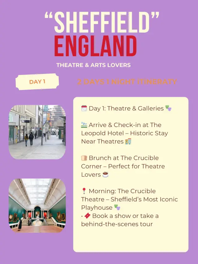 Sheffield 2-days itinerary 