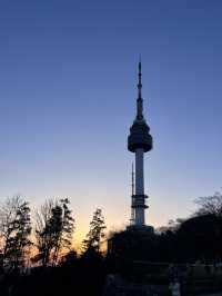 Sunset & City Lights: A Perfect Moment at N Seoul Tower 🌇