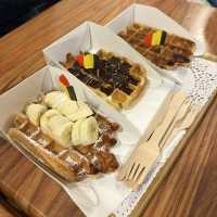 Having something sweet in Mr Waffle & Sandwich