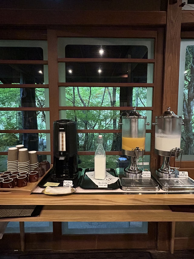 【大分県・日田】山荘天水の朝ごはんと家族風呂かま湯