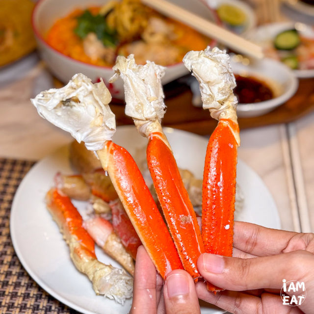 บุฟเฟ่ต์ขาปูหิมะ  กุ้งเผา Seafood เพียบ!