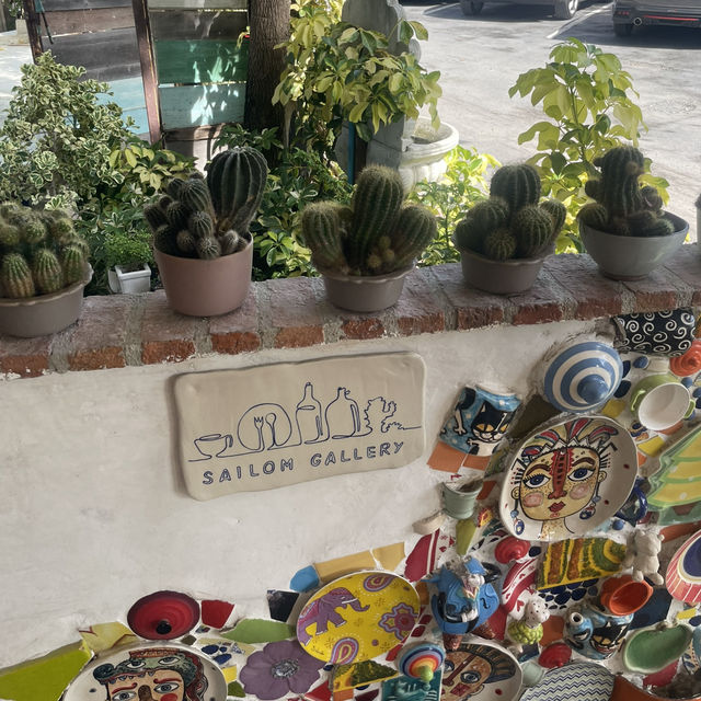 ร้านสายลม แกลลอรี่ บางปู คาเฟ่เซรามิก สมุทรปราการ