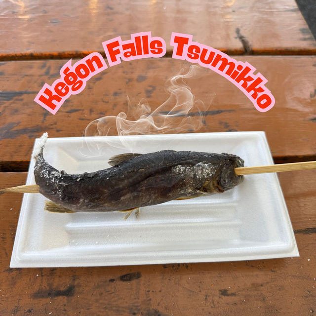 ร้านขายปลาย่าง Tsumikko ใกล้ Kegon Falls 🍡🐟