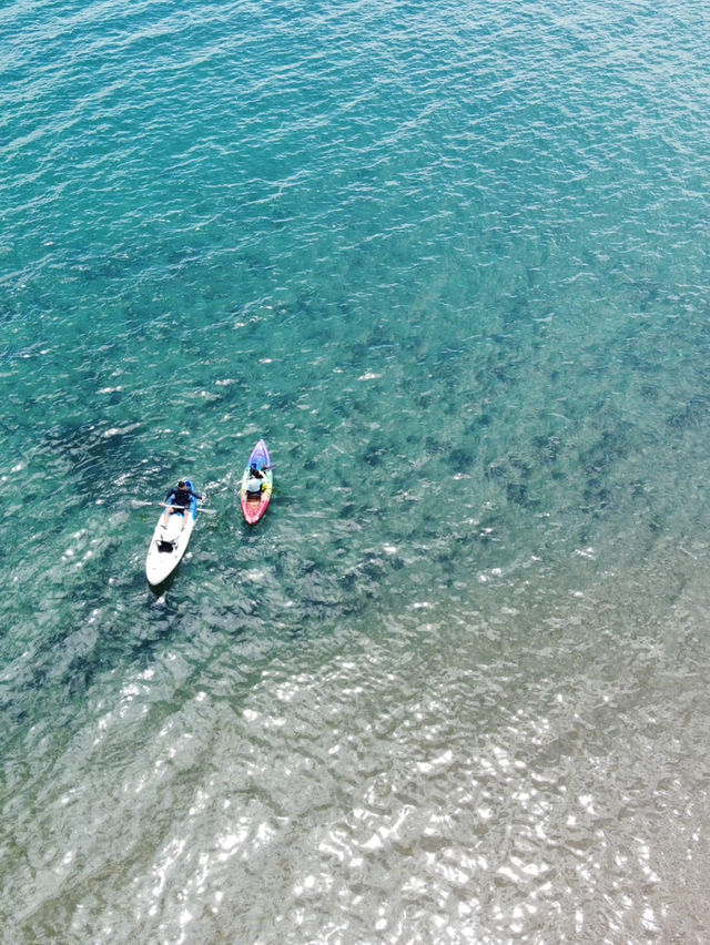 綠油油的海灘很寫意❤️❤️❤️
