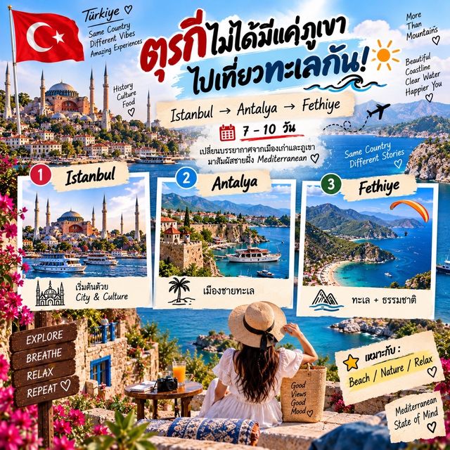🇹🇷 เที่ยวตุรกีครั้งแรก ไป Route ไหนดี?